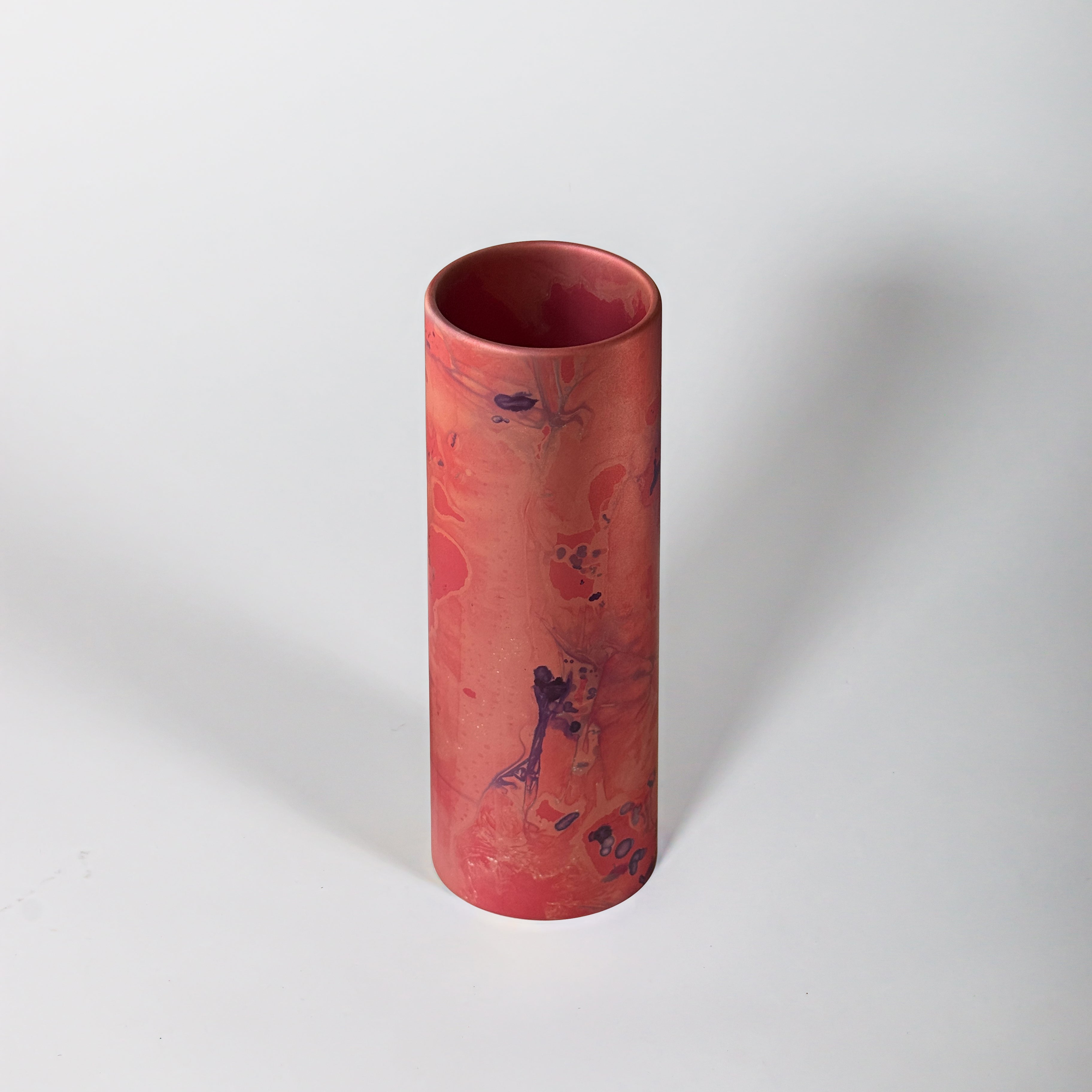 Small Cambium Vase in Matte Pink