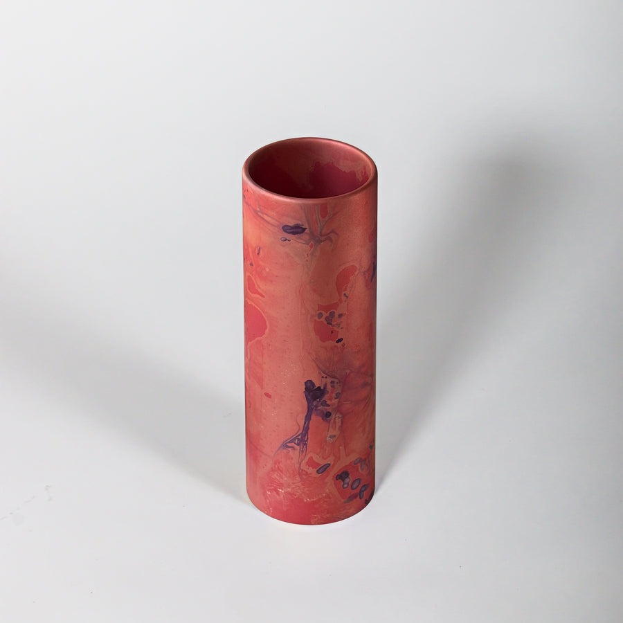 Small Cambium Vase in Matte Pink