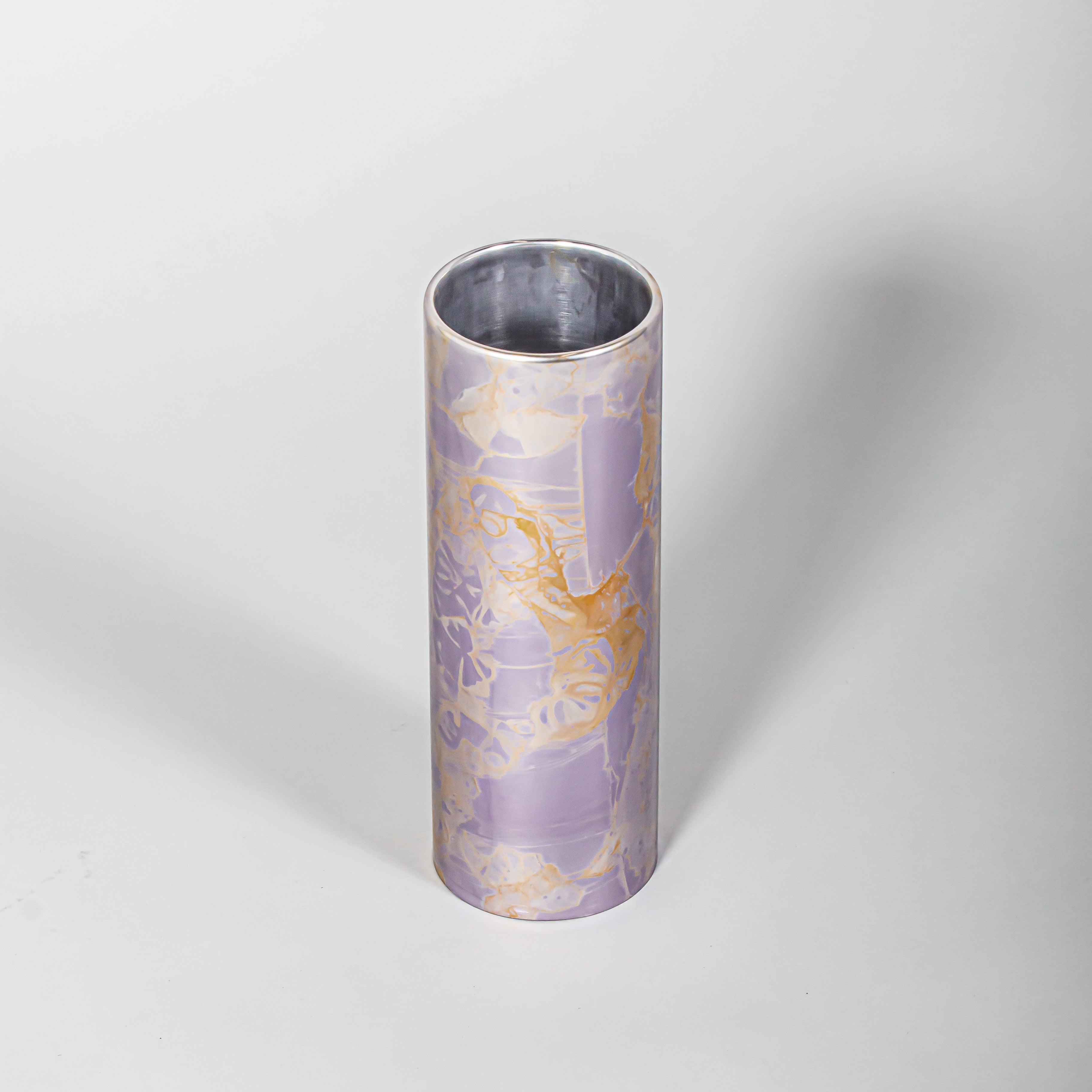 Small Cambium Vase in Glossy Purple