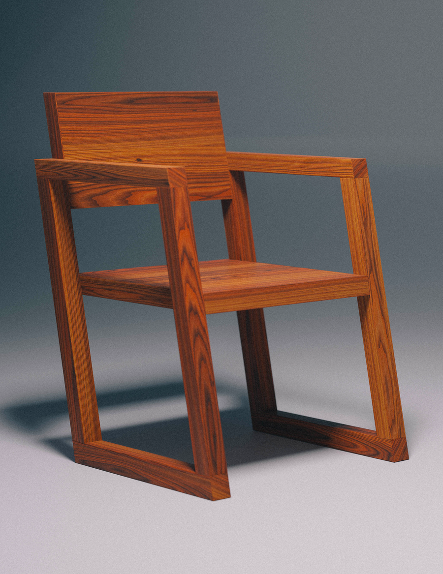Italic Chair in Brown