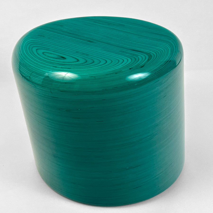 Glossy Stack Stool in Teal
