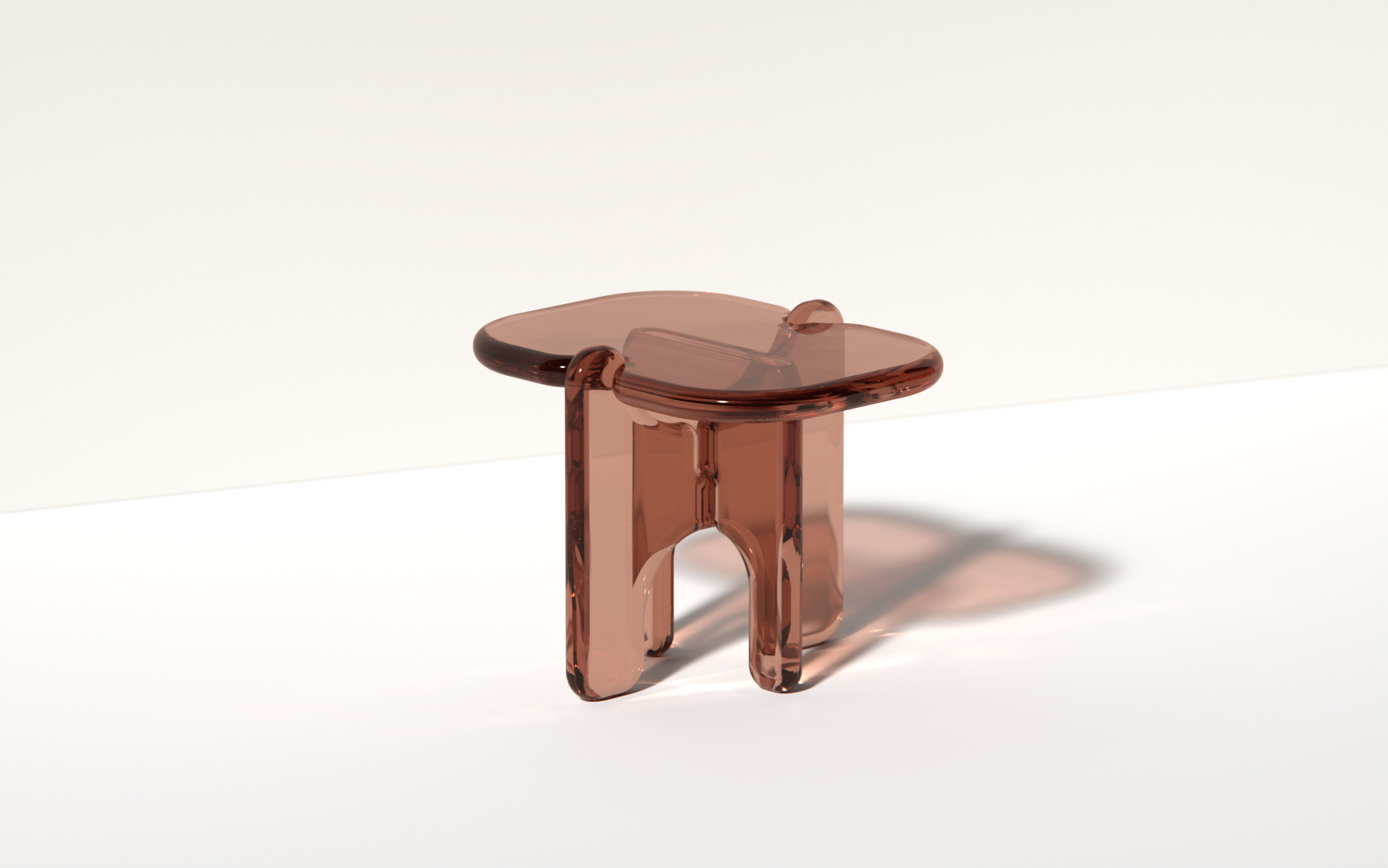 Plump End Table in Deep Olive