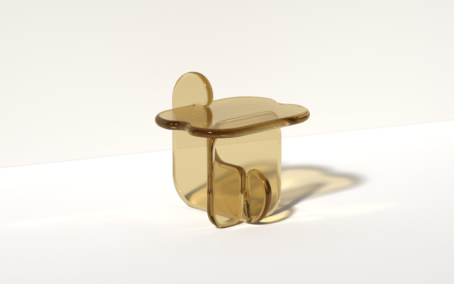 Plump Side Table in Topaz Yellow