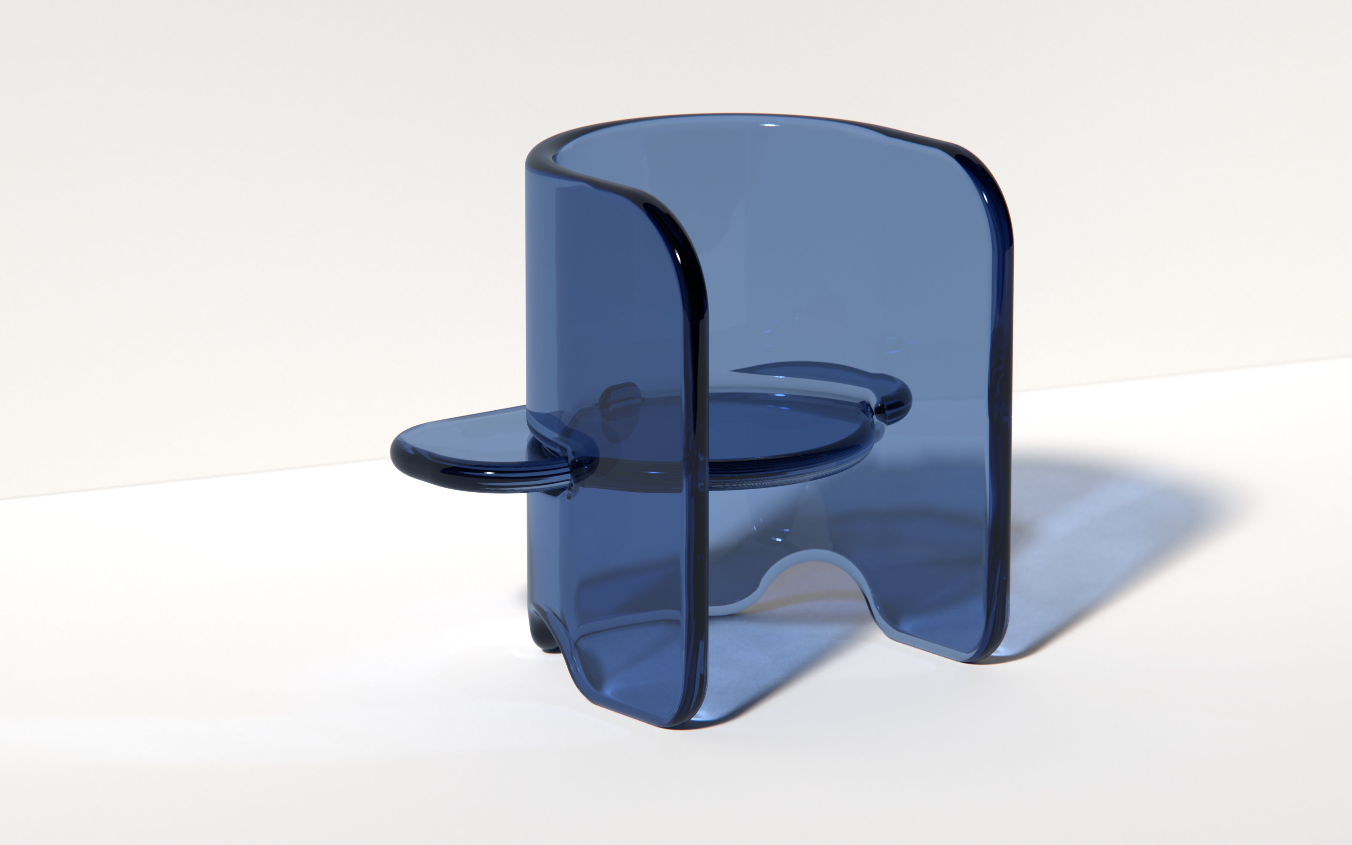 Plump Chair in Bold Blue