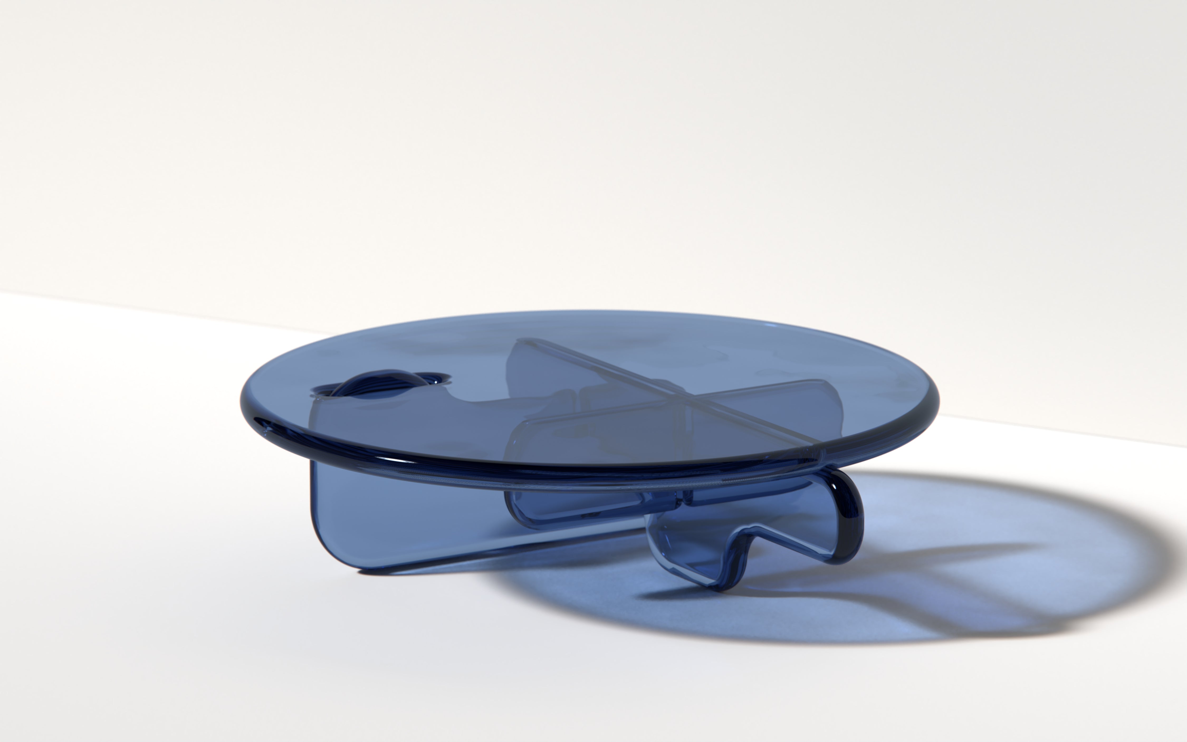 Plump Coffee Table in Bold Blue