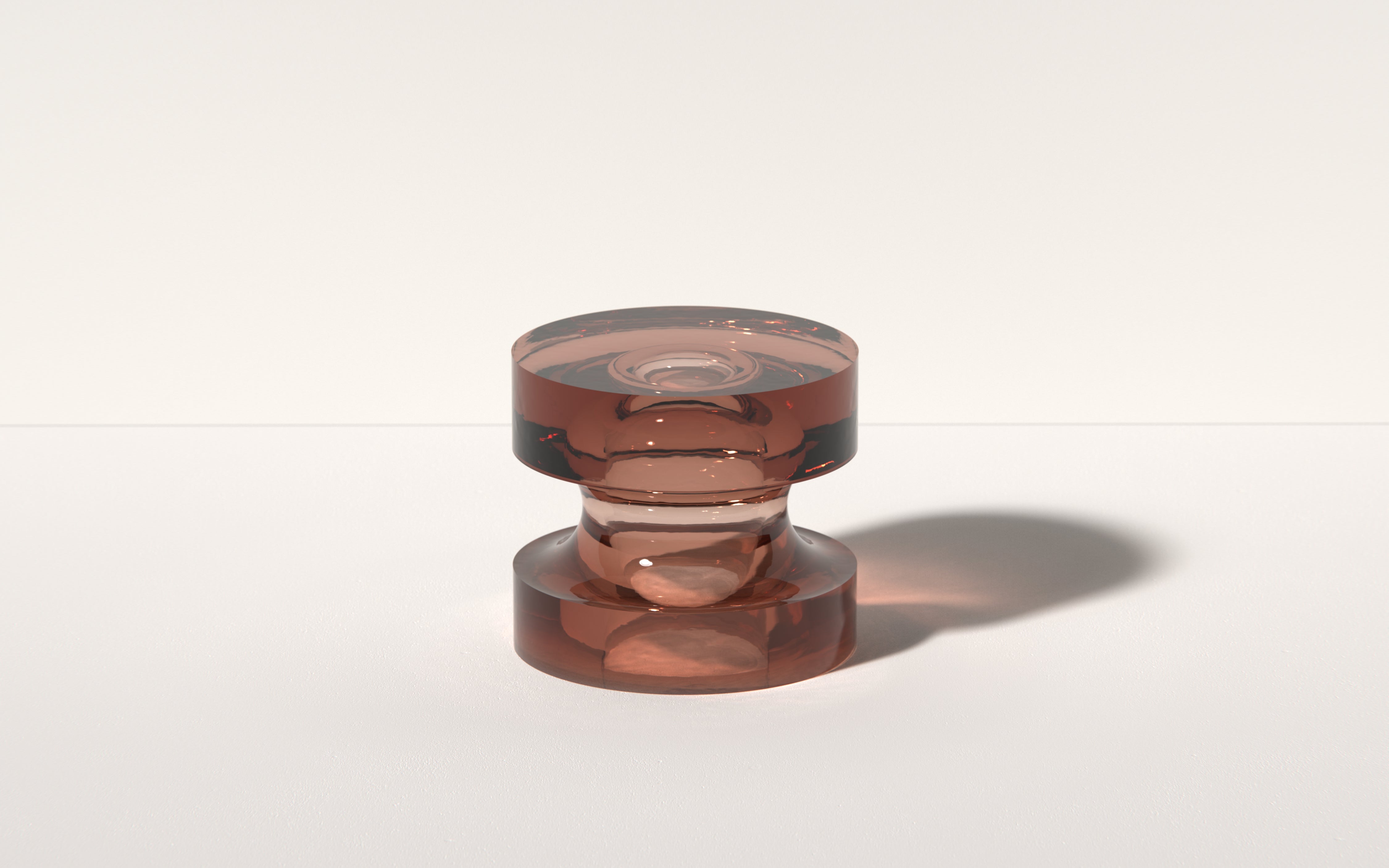 Echo II Side Table in Rosé