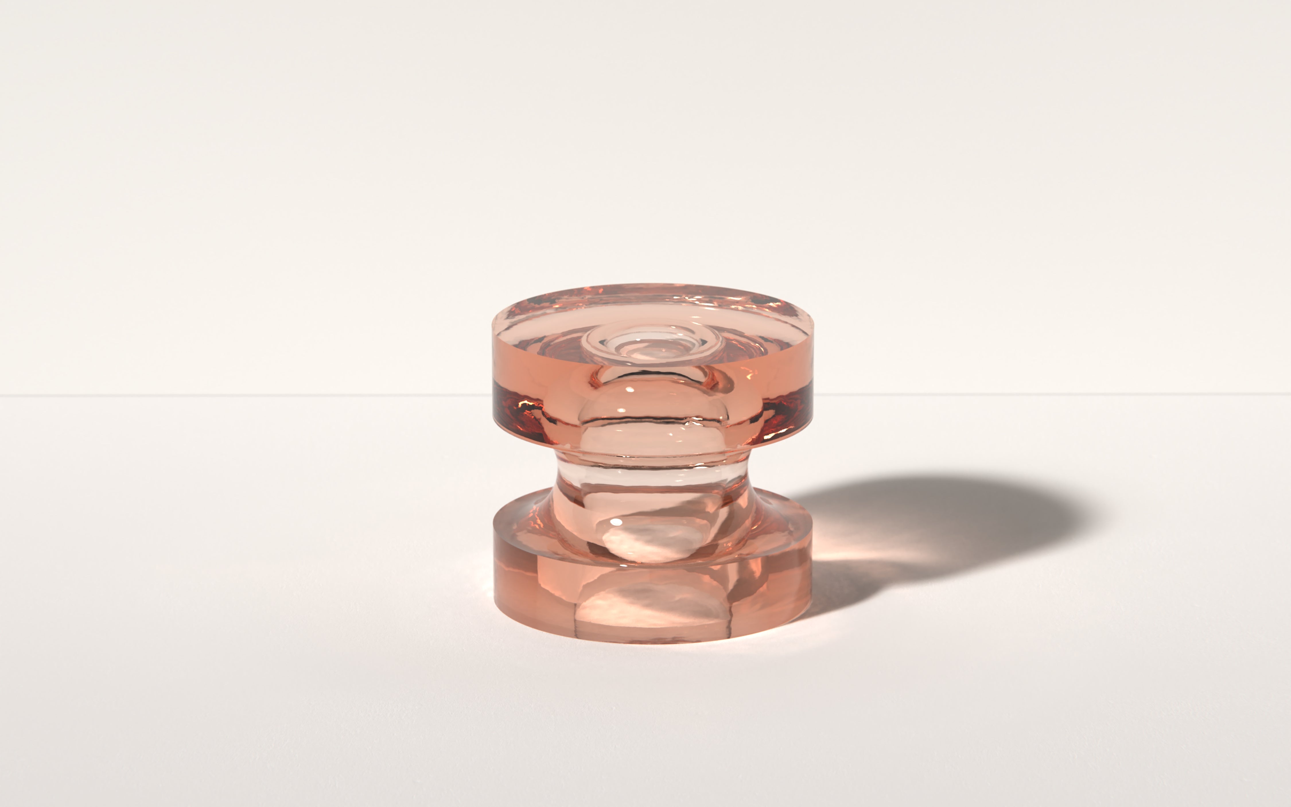 Echo II Side Table in Rosé