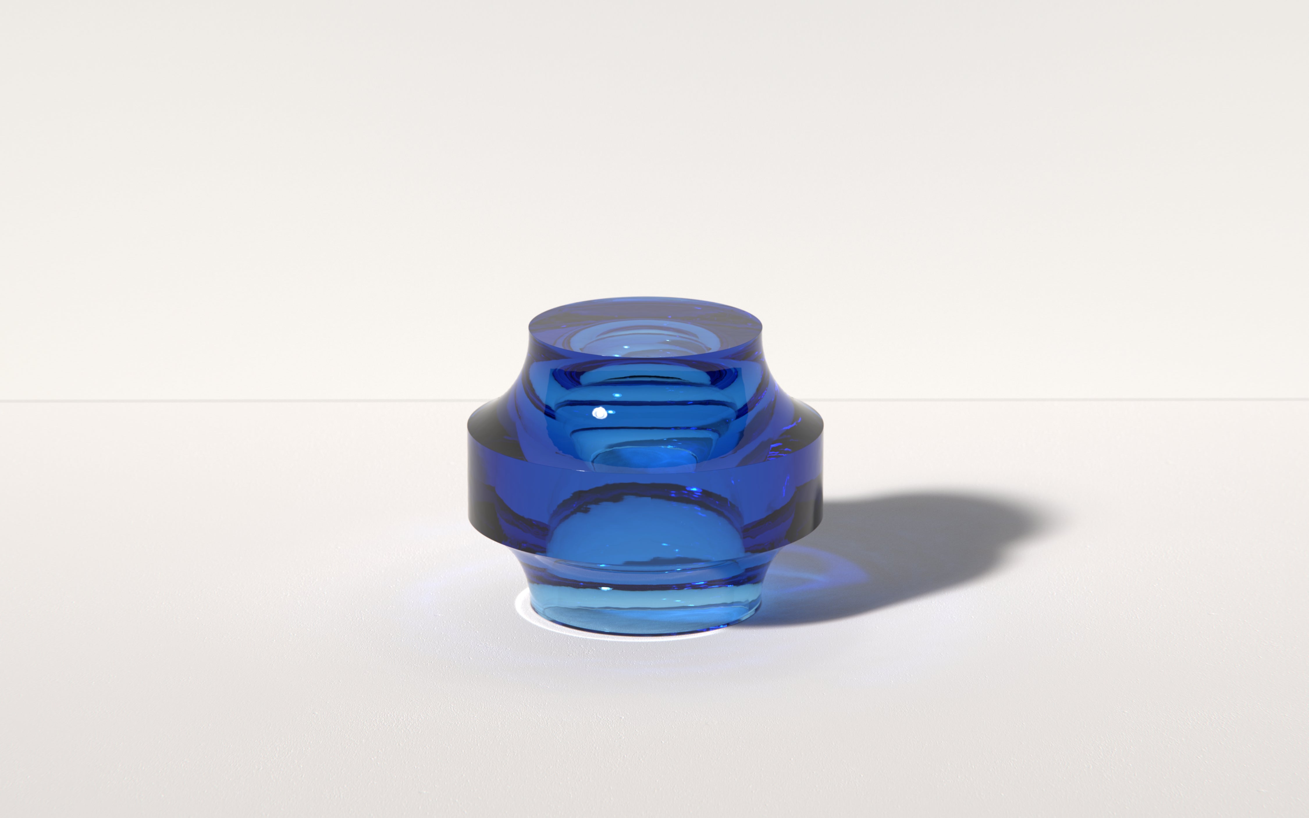 Echo I Side Table in Blue