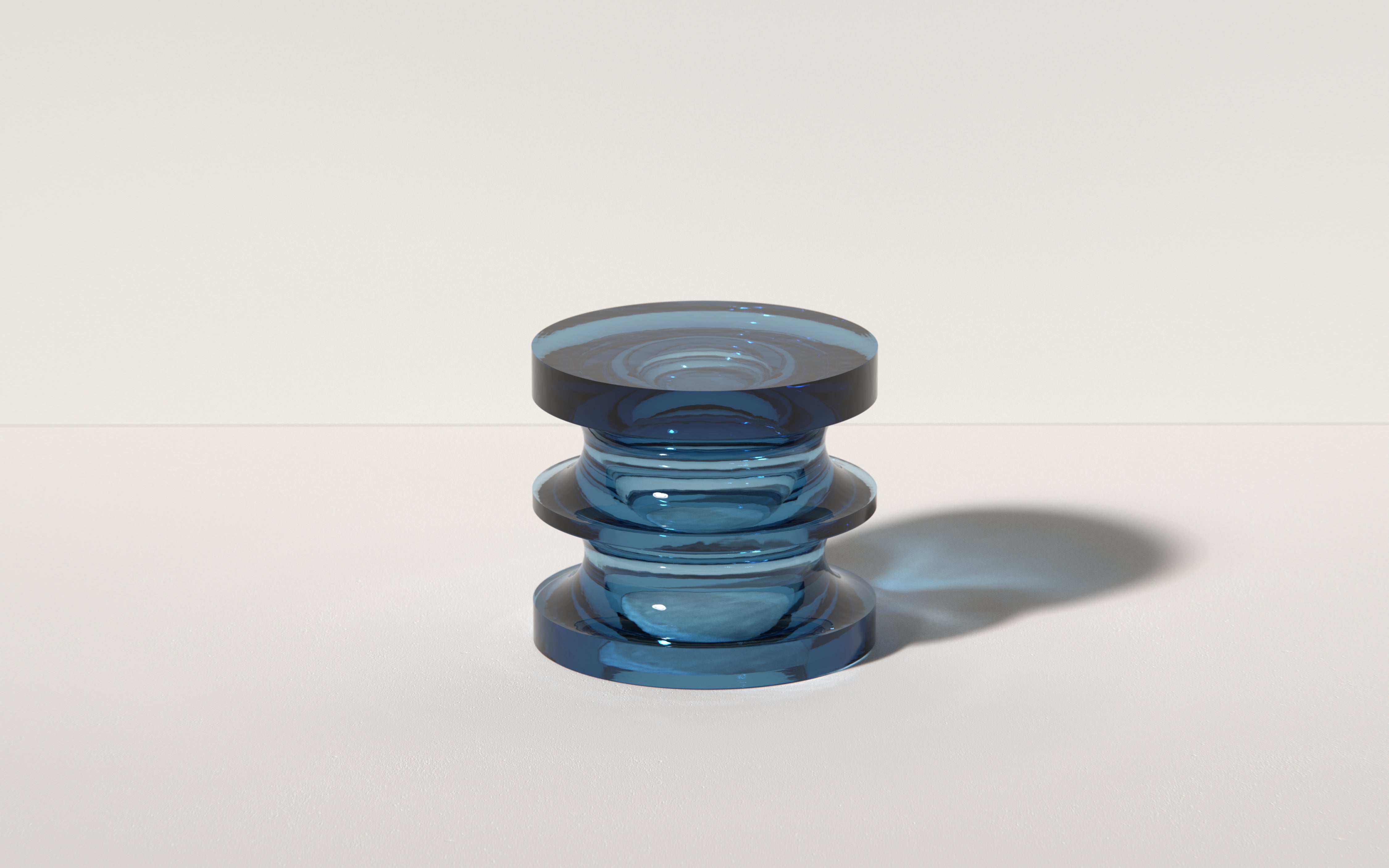Echo III Side Table in Bright Blue