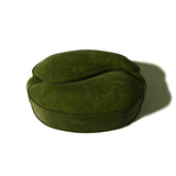 Illusion Pouf in Green Velvet