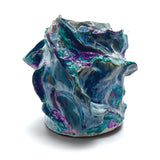 Blue Ceramic Heat Reactive Vessel