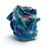 Blue Ceramic Heat Reactive Vessel