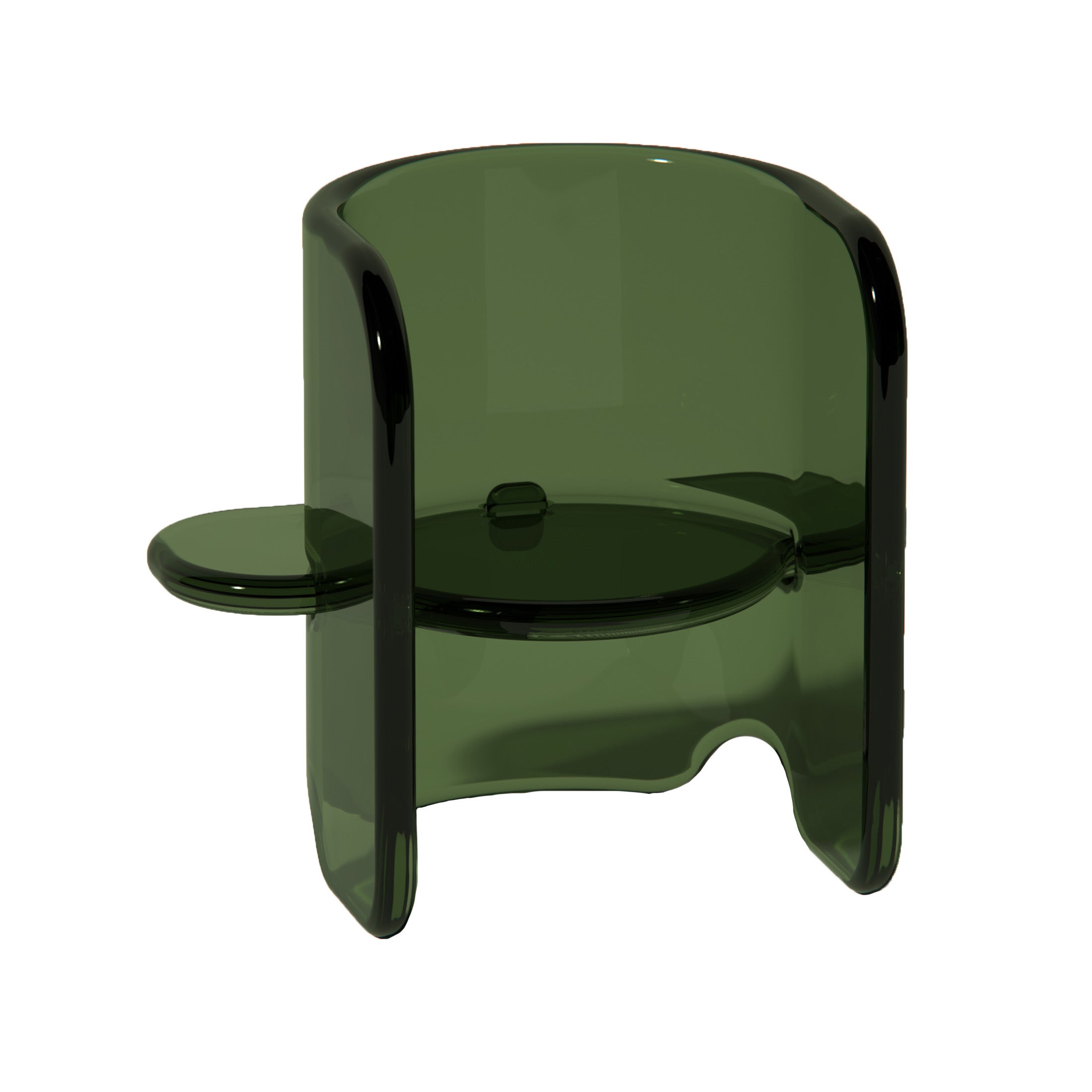 Plump Chair in Deep Olive