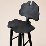 Ginkgo Bar Stool in Charred Finish