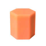 Solid Hex Box in Light Peach