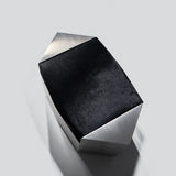 Ame I Pouf in Brushed Stainless Steel