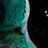 Oyster Mirror in Aqua