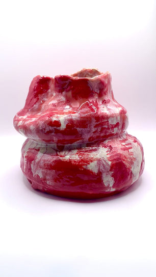 Red Ceramic Heat Reactive Vessel