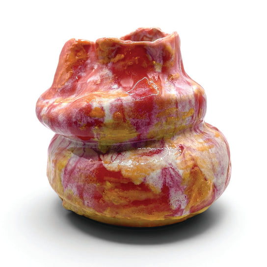 Red Ceramic Heat Reactive Vessel