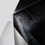 Ame I Pouf in Brushed Stainless Steel