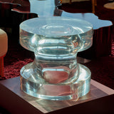 Echo II Side Table in Crystal Clear