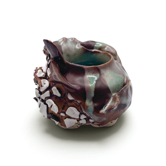 Textured Small Ceramic Vessel