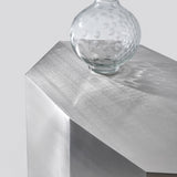 Ame III Coffe Table in Brushed Stainless Steel