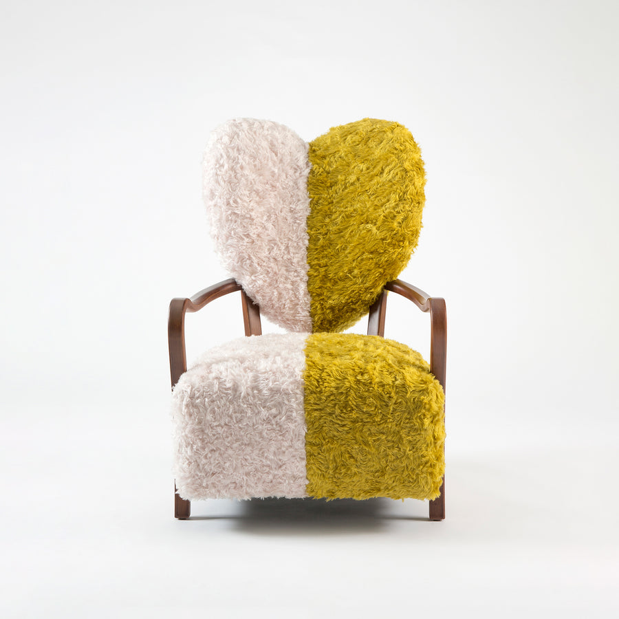 Uni Armchair in Yellow/Cream