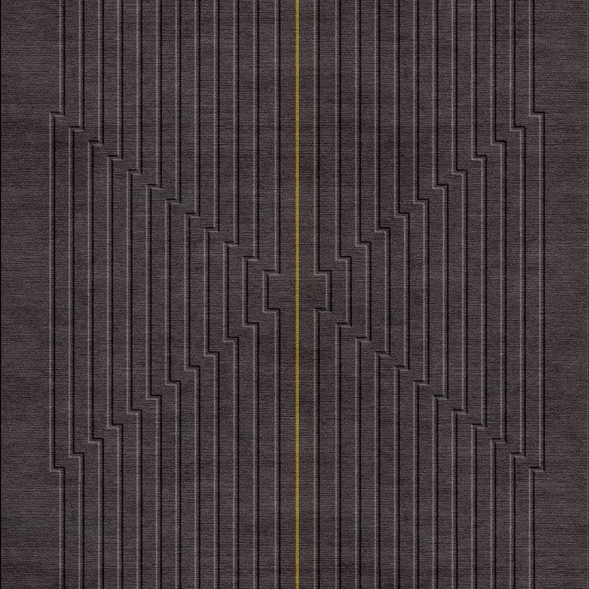 Luxury handcrafted relief art rung with centerline by designer JT. Pfeiffer. Represented by Tuleste Factory in Chelsea, NYC.