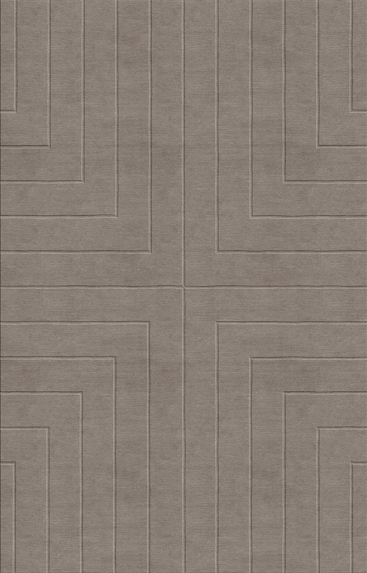 Luxury geometric relief rug by designer Jt/ Pfeiffer. Represented by Tuleste Factory in New York City.