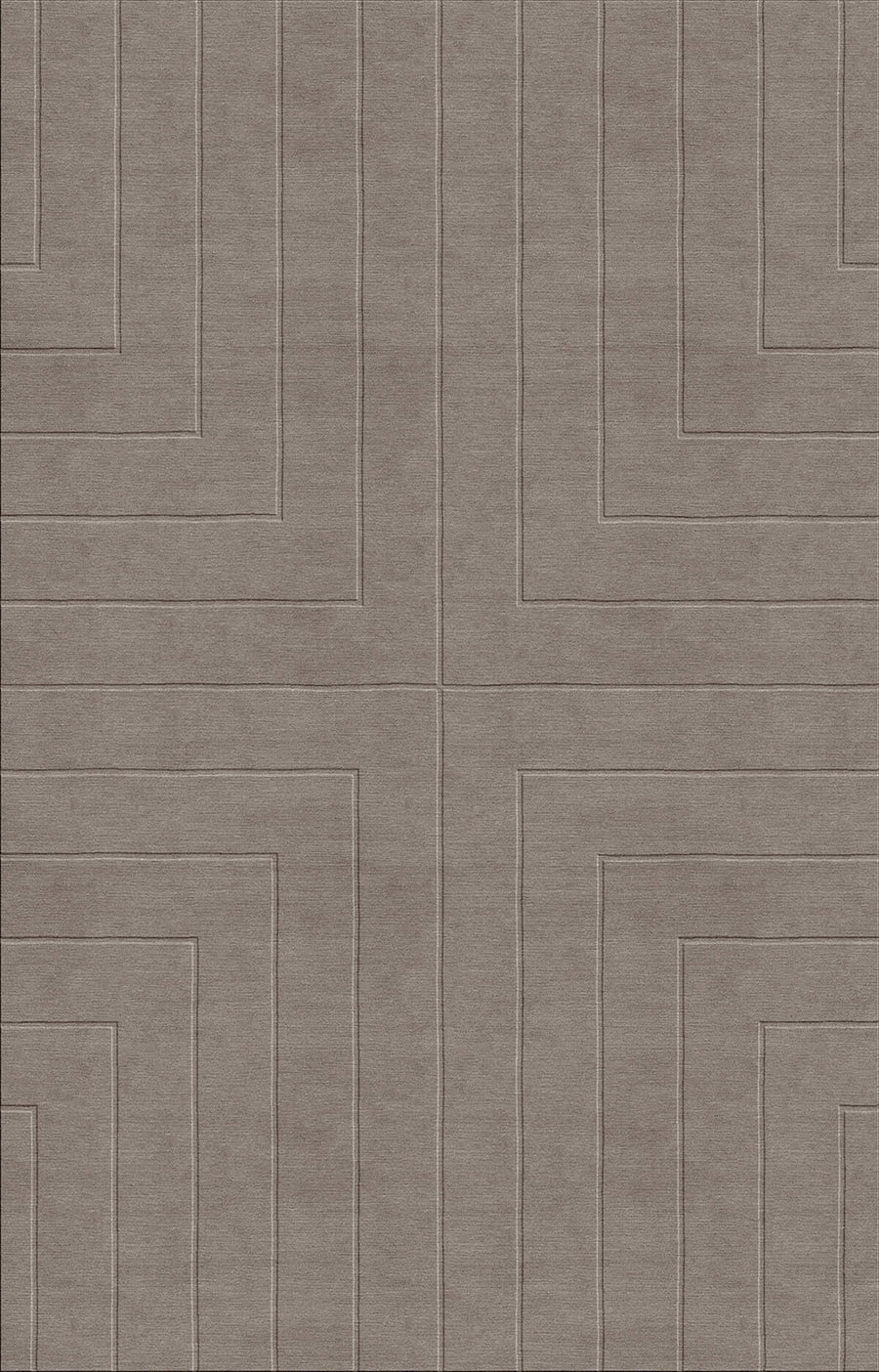 Luxury geometric relief rug by designer Jt/ Pfeiffer. Represented by Tuleste Factory in New York City.