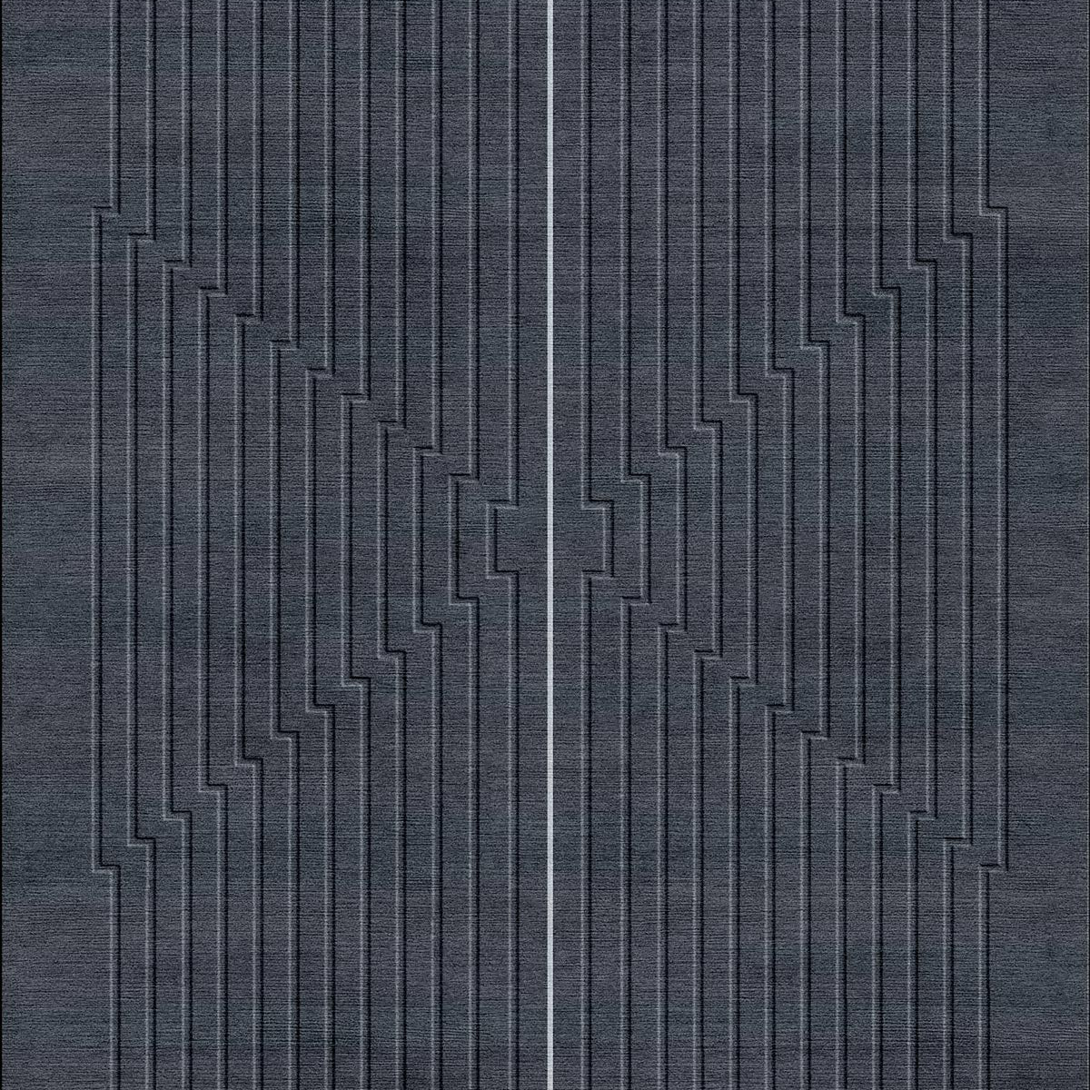 Luxury handcrafted relief art rung with centerline by designer JT. Pfeiffer. Represented by Tuleste Factory in Chelsea, NYC.