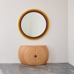 Resin wall art and mirror. Designed by Facture Studio. Represented by Tuleste Factory at Design Miami 2021.
