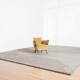 Luxury handcrafted relief rug by designer JT. Pfeiffer. Represented by design gallery Tuleste Factory in New York City.