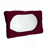 Bespoke velvet mirror in Blackberry, design by Brandi Howe. Represented by Tuleste Factory, an art & design gallery in Chelsea, New York city.