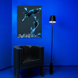 Giacometti Floor Lamp in Black Silicone