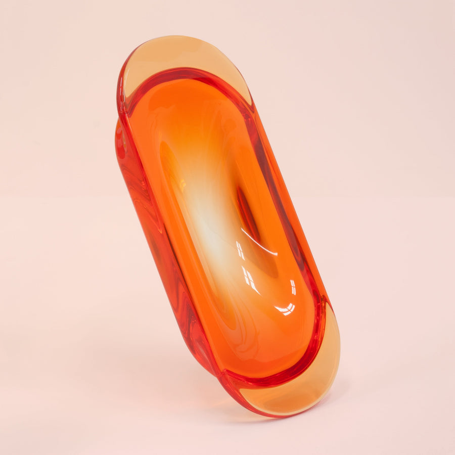 Resin trinket dish by designer Ian Cochran. Represented by Tuleste Factory, an art & design gallery in New York city.