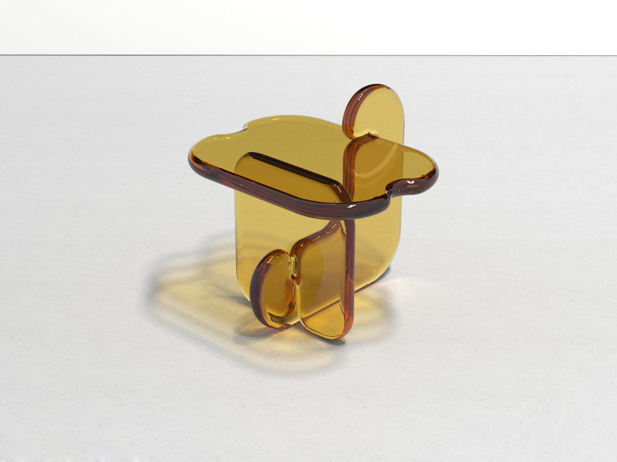 Plump resin side table by Ian Cochran. Represented by Tuleste Factory, an art & design gallery in New York city.