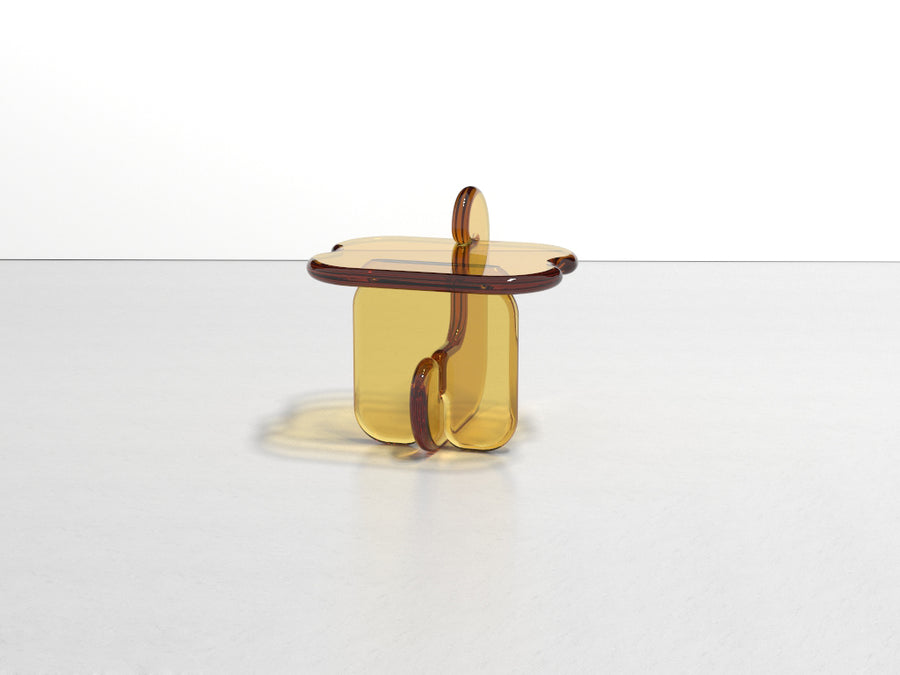 Plump resin side table by Ian Cochran. Represented by Tuleste Factory, an art & design gallery in New York city.