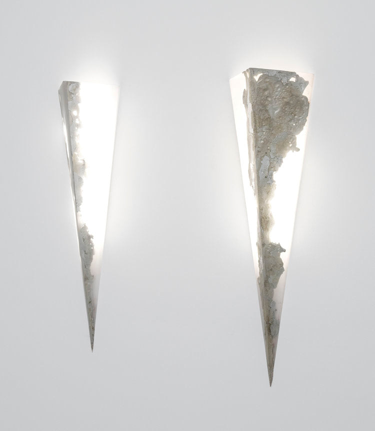 Prism wall sconce light sculpture by Amanda Richards. Represented by Tuleste Factory in New York City. 