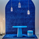 Elliptical Entry Table In Blue