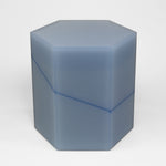 Resin funiture design, side table and stool by Facture Studio. Represented by Tuleste Factory in New York City.
