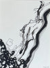 Ink on Paper by Artist Maki Yamamoto, represented by Tuleste Factory, a collectable design and fine art gallery located in the heart of Chelsea in New York city.  