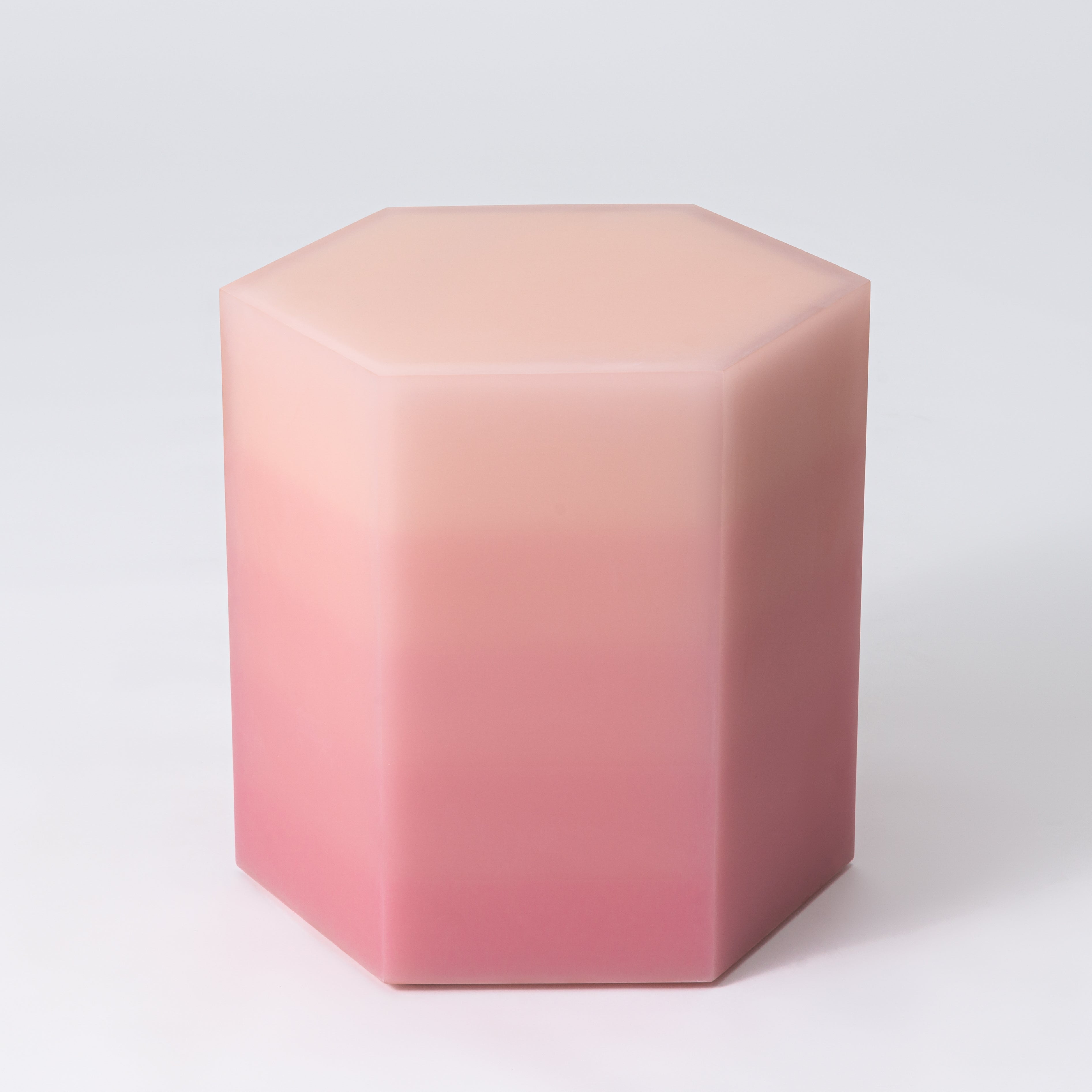 Resin funiture design, side table and stool by Facture Studio. Represented by Tuleste Factory in New York City.