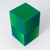 Resin furniture design, stool and side table as sculpture by Facture Studio. Represented by Tuleste Factory in New York City.
