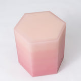 Resin funiture design, side table and stool by Facture Studio. Represented by Tuleste Factory in New York City.