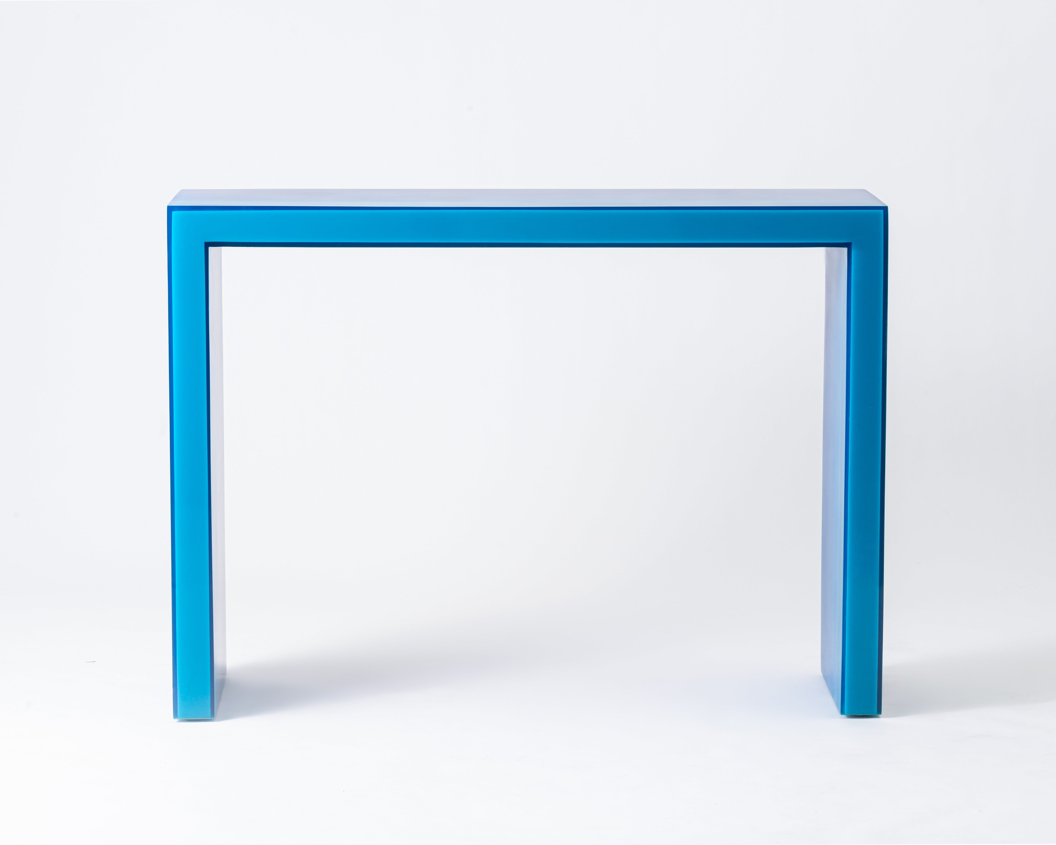 Resin furniture design, console as sculpture by Facture Studio. Represented by Tuleste Factory in New York City.
