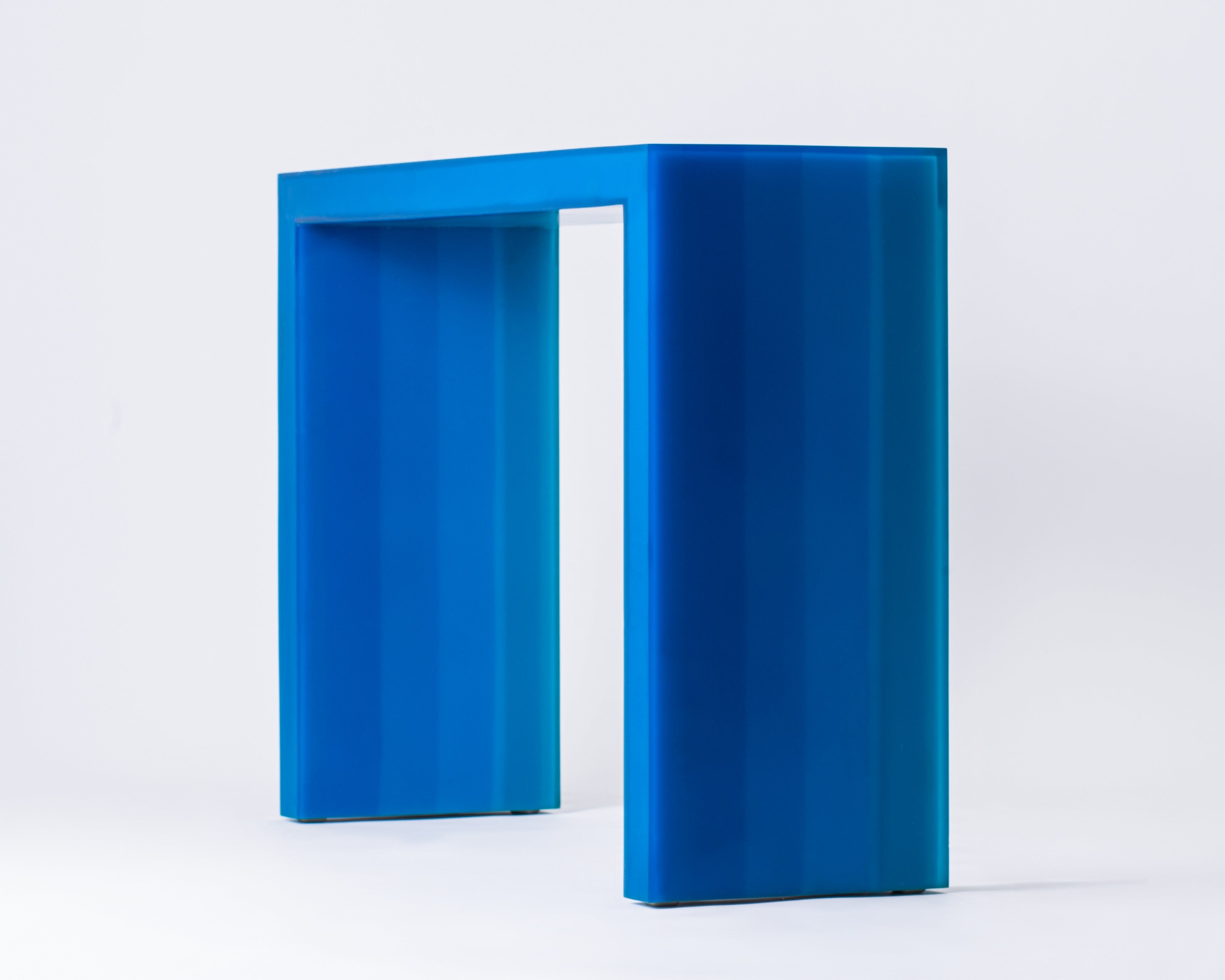 Resin furniture design, console as sculpture by Facture Studio. Represented by Tuleste Factory in New York City.