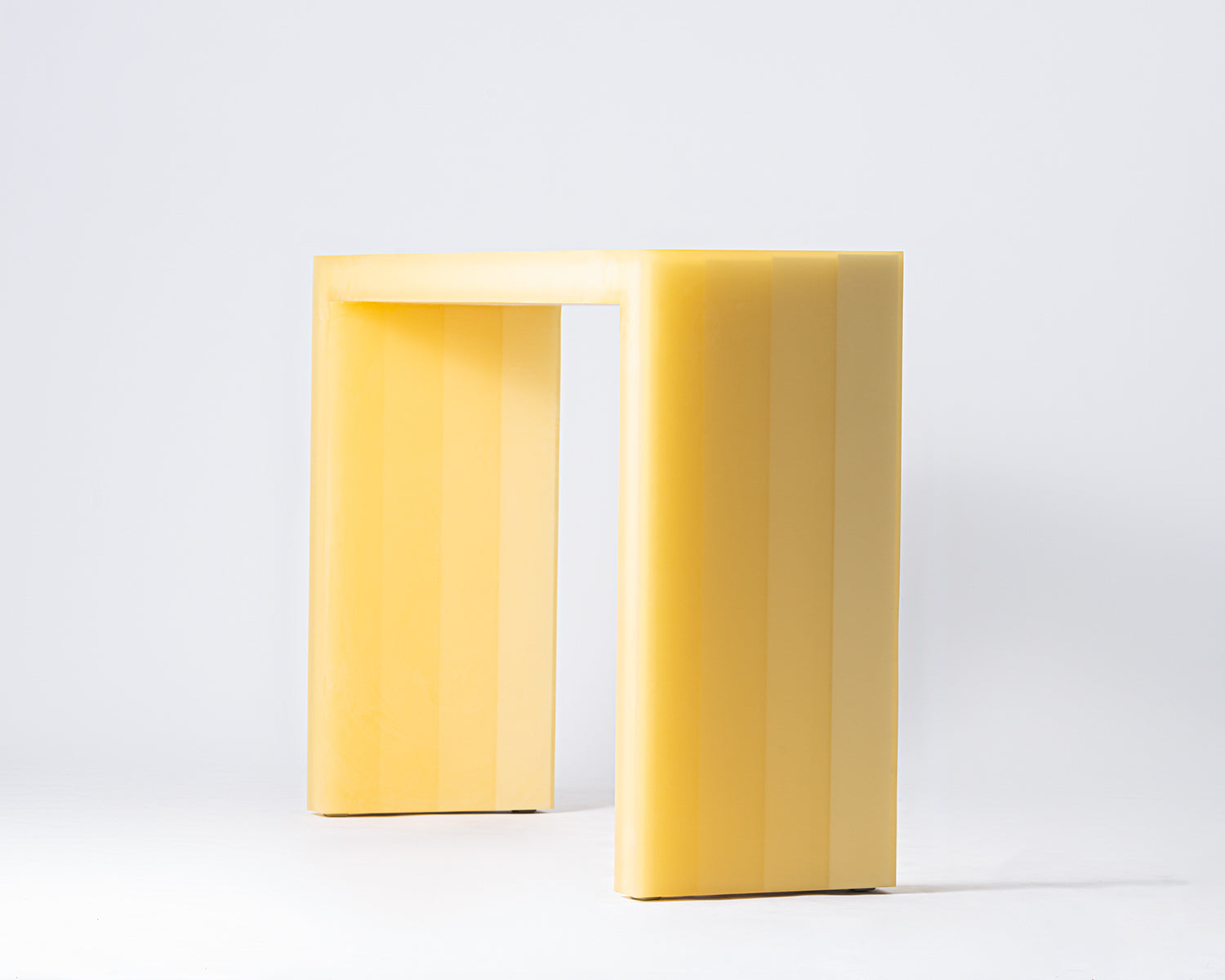 Resin furniture design, console as sculpture by Facture Studio. Represented by Tuleste Factory in New York City.
