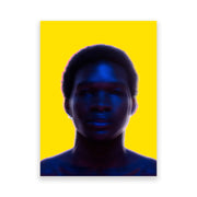 Limited edition print by photographer Abi Polinsky. Featuring strong contrasting yellow and blue palette. Represented by Tuleste Factory, an art and design gallery in New York City. 